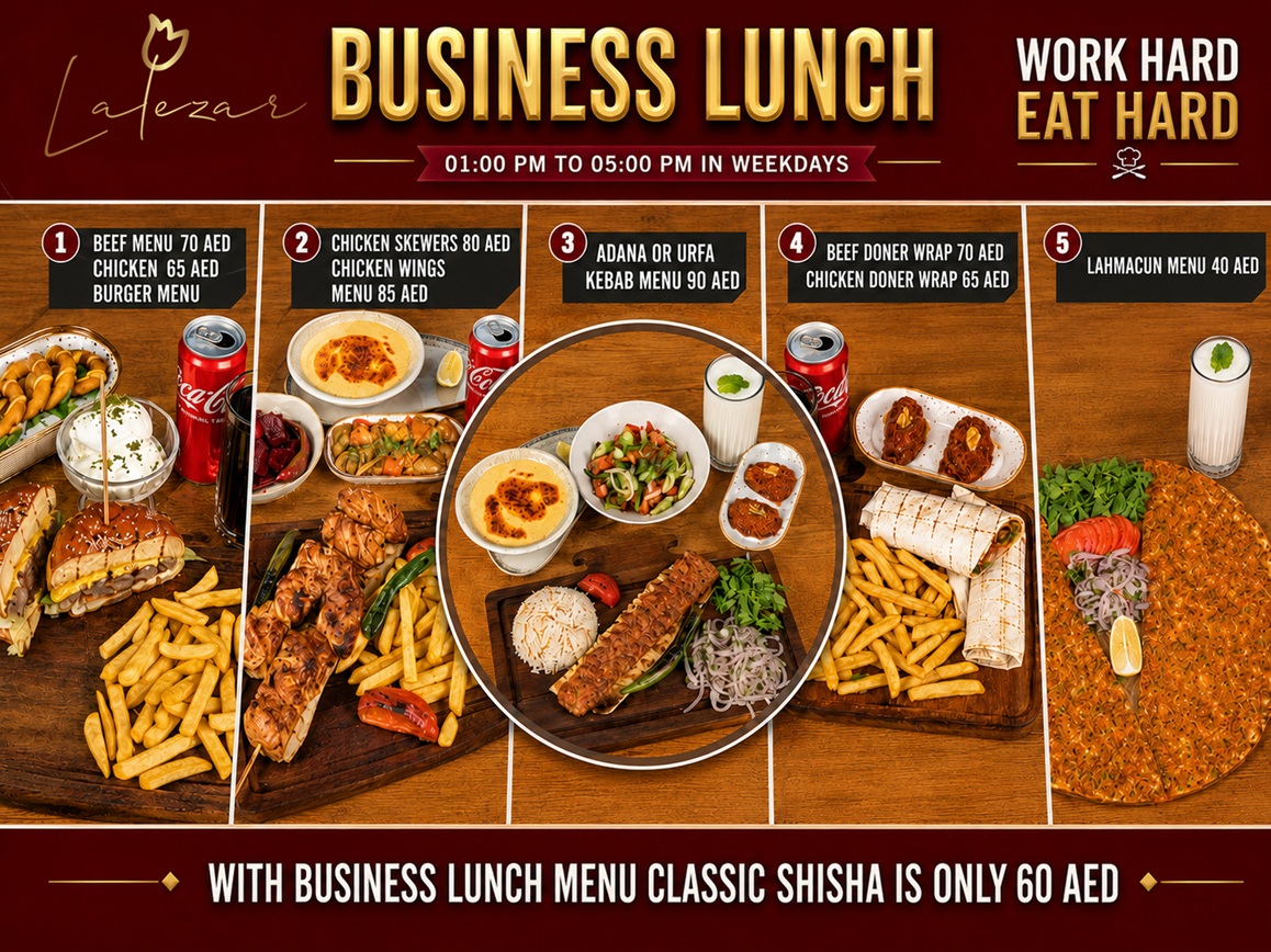 Lalezar Business Lunch Menu